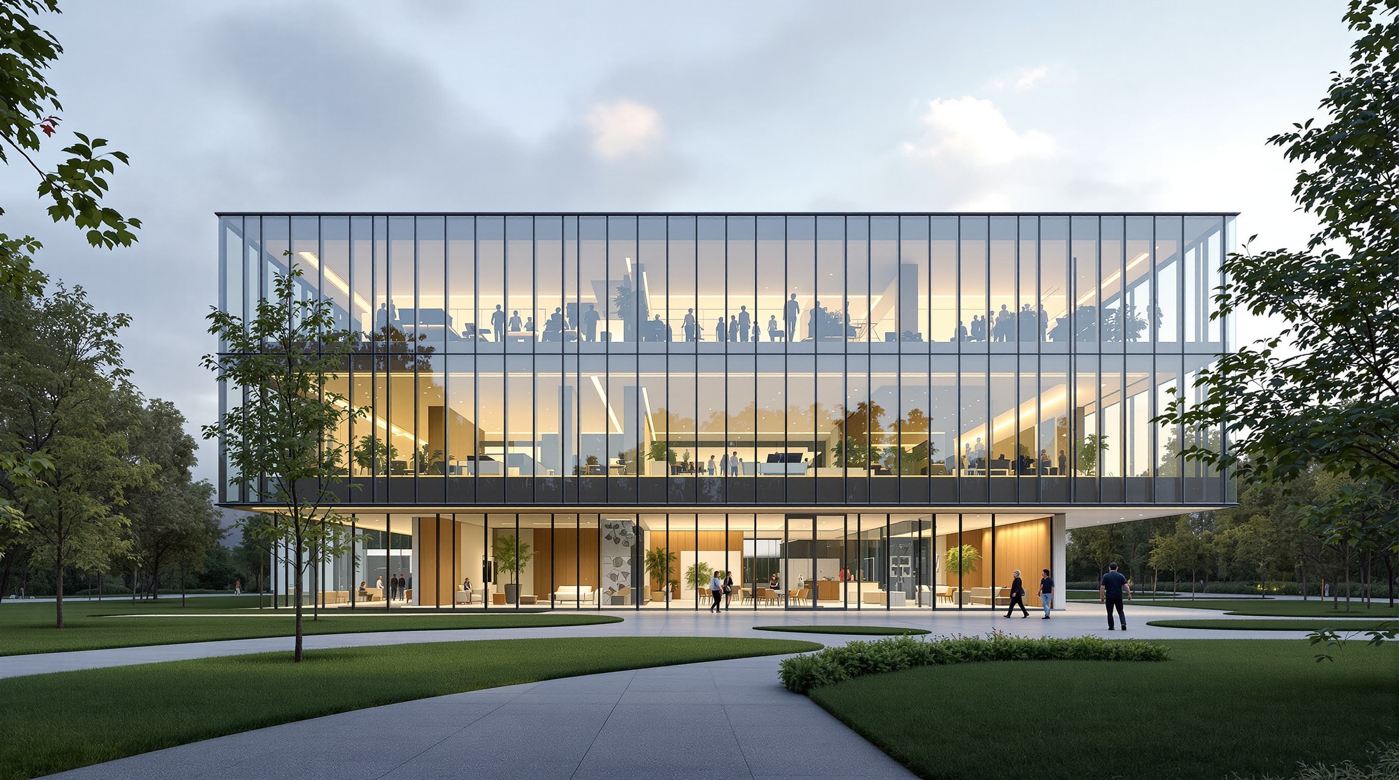Bâtiment de recherche moderne de la Cité de la Photonique